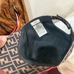 Fendi Black and Tan Monogram Hat Fendi | Accessories | Fendi Black And Tan Monogram Hat  main image 2